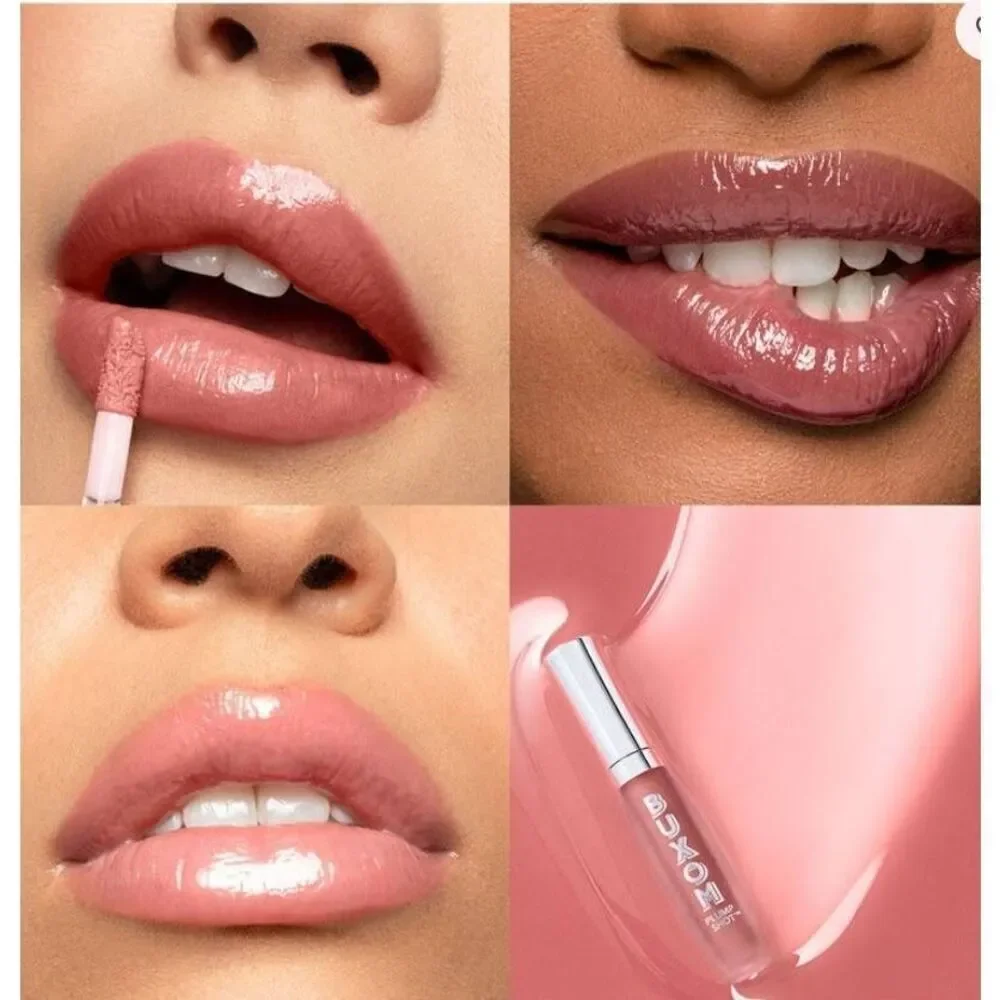 NIB~BUXOM Plump Shot Sheer Tint Collagen Infused Lip Serum in Plush Peach